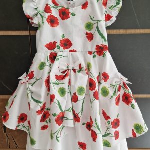 Robe d&rsquo;été Fillette – Piqué de coton et coton