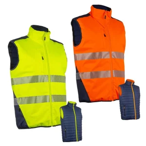 Bodywarmer haute visibilité réversible en Ripstop Yoru Coverguard