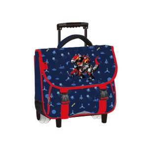 Cartable à roulettes CE2 CM1 CM2 Monster Robot