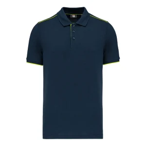 Polo DayToDay contrasté manches courtes homme
