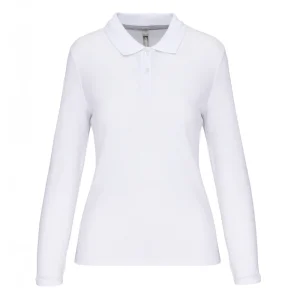 Polo manches longues femme