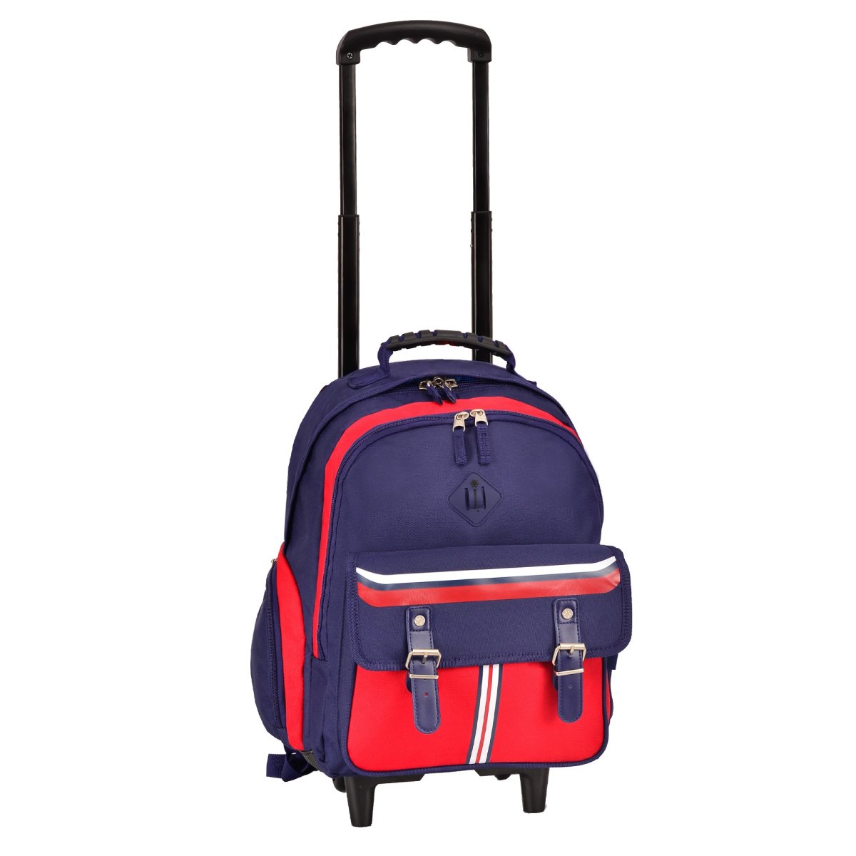 Sac à dos à roulettes scolaire Bleu/rouge Snowball – Image 3