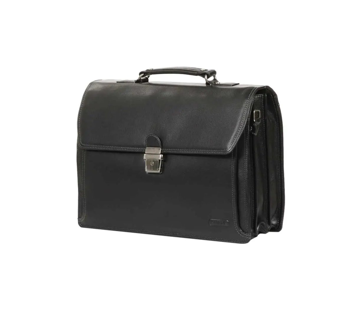 Cartable en Cuir 3 soufflets 40 cm – Image 2